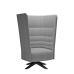 Кресло Cell128 с поворотным стальным основанием с деревянными ножками